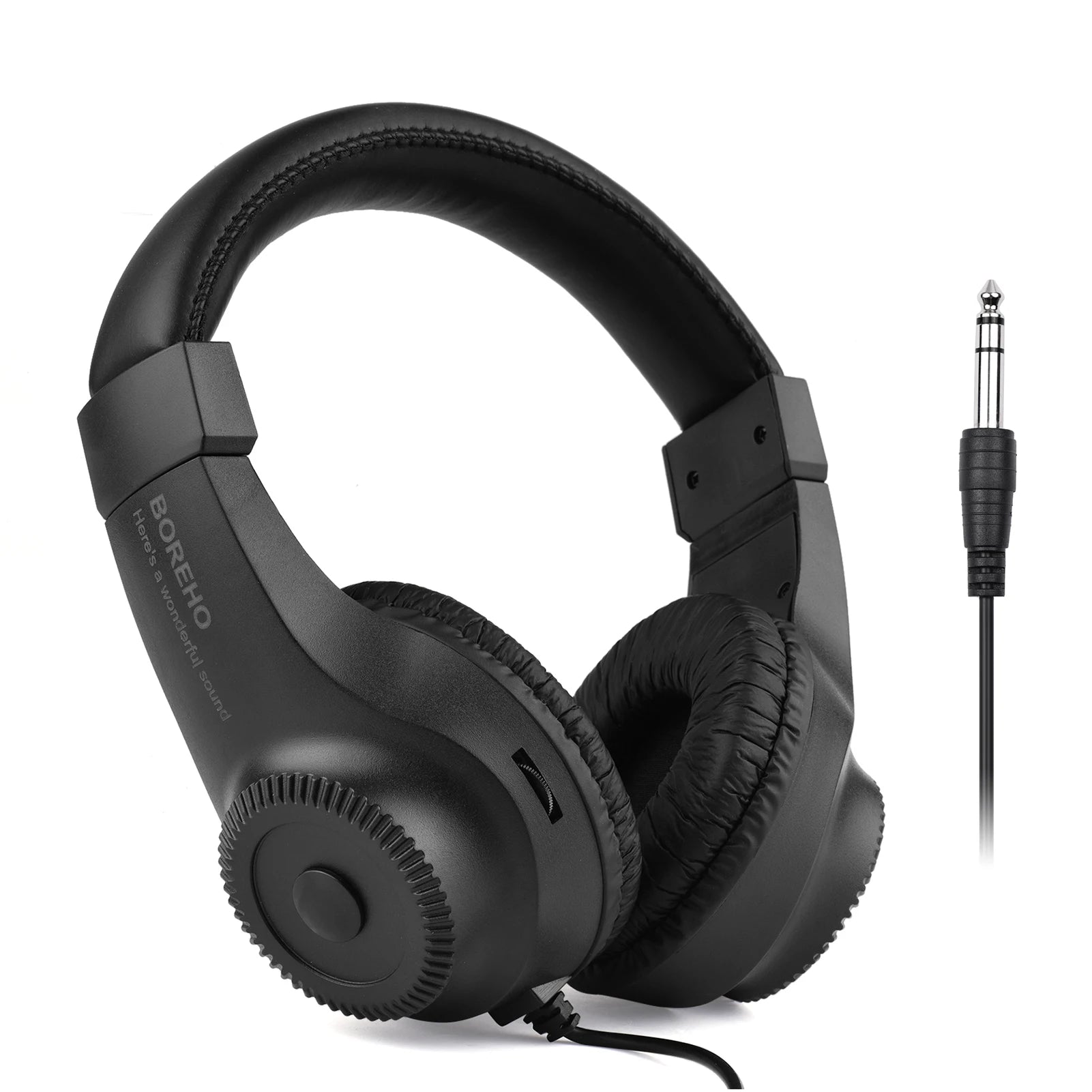 Wired Stereo Monitor Headphones Over-Ear Headset with 50Mm Driver 6.5Mm Plug for Recording Monitoring Music (NOT for PC)