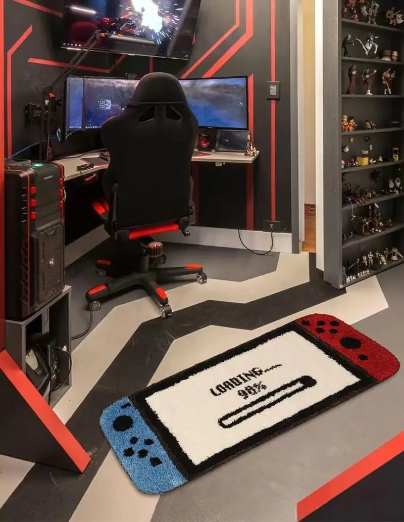 Gaming Console Print Area Rug for Bedroom and Living Room