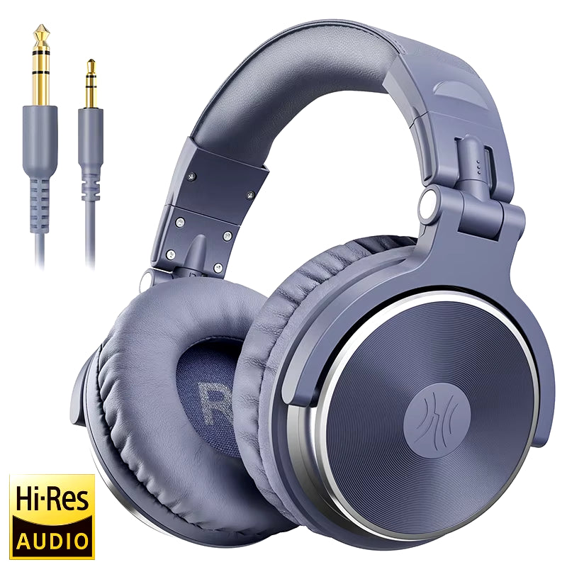 over Ear Headphones Hifi Studio DJ Headphone Wired Monitor Music Gaming Headset Earphone for Phone Computer PC with Mic