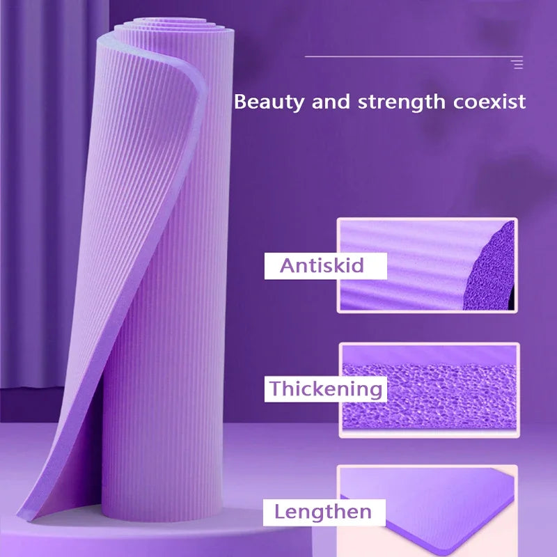 15MM//20MM Thick Non-Slip Yoga Mat High-Density Sports Fitness Mat Home Sports Pilates Gymnastics Exercise Gymnastics