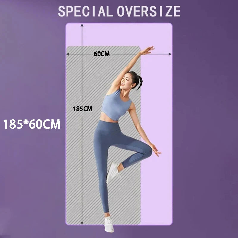 15MM//20MM Thick Non-Slip Yoga Mat High-Density Sports Fitness Mat Home Sports Pilates Gymnastics Exercise Gymnastics